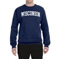 thumbnail image 2 of Wild Bobby State of Wisconsin College Style Unisex Crewneck Sweatshirt, 2 of 6