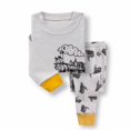 thumbnail image 3 of Green Dinosuars/Trains - Kids 2 Pack Pajama Set, 3 of 4