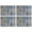 Blue Ethnic Geometric-1, variant on Blue Ethnic Geometric Pattern Summer Placemats Table Placemats Set Of 4-Linen Kitchen Washable Placemats Table Mats 11.8"x17.7" Non-Slip Heat Resistant