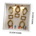 thumbnail image 3 of Mini Golden Frame Silhouette Box Improved Shadow Box Frame Kit With Golden Miniature Figure Celebrat, 3 of 4