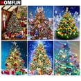 thumbnail image 2 of HOMFUN-Bordado de diamantes completo "Árbol de Navidad", pintura de diamantes, patrones de punto de cruz, diamantes de imitación sin terminar, decoración del hogar, 2 of 4