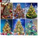 thumbnail image 2 of HOMFUN-Bordado de diamantes completo "Árbol de Navidad", pintura de diamantes, patrones de punto de cruz, diamantes de imitación sin terminar, decoración del hogar, 2 of 4