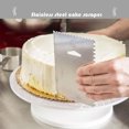 thumbnail image 4 of Stainless Steel Cake Scraper Cream Icing Smoothers Teeth Edge Cakes Decorating Sugar Craft Baking Accessory Household Tools Type 4, 4 of 9