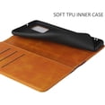 thumbnail image 4 of Galaxy S20 Plus Wallet Case,Premium PU Leather Flip Folio Case with Card Slot,Case Pocket,Kickstand and Magnetic Closure TPU Shockproof Case for Samsung Galaxy S20 Plus /S20+,6.7" Khaki+Brown, 4 of 9