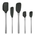 thumbnail image 6 of Tovolo Flex-Core Spatula Stainless Steel Handled Set (Set of 5) - Black, 6 of 6