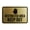 Black Gold, variant on Classic Framed Restricted Area Keep Out Sign (Brushed Gold) - Small
