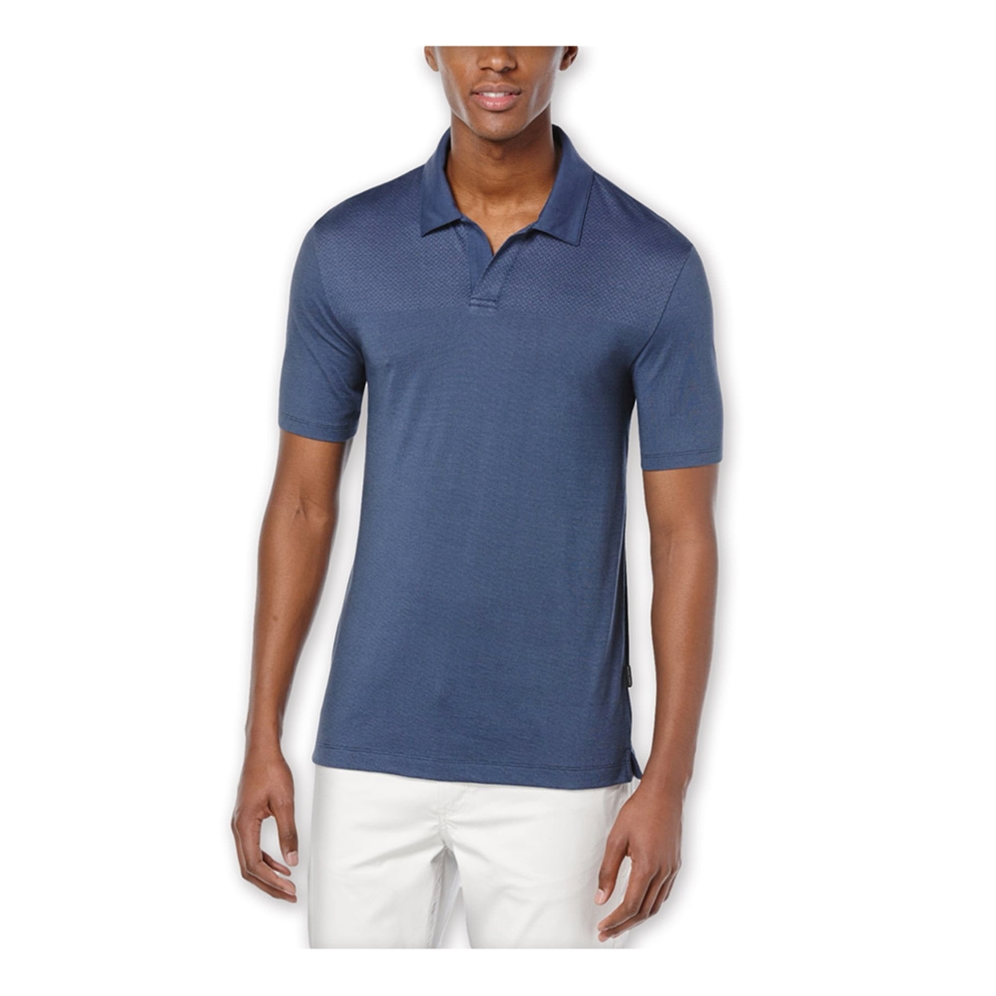 Perry Ellis Mens Big & Tall Ultra Soft Touch Slub Short Sleeve Polo Shirt 