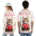 thumbnail image 5 of Happy Valentine's Day American Shorthair Brings Love Heart All Over Print 3D Baseball Shirt Cat Lover Kitten Owner Gifts Softball Sport - 02028, 5 of 6