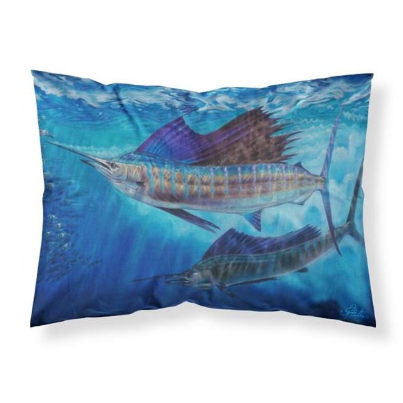 Carolines Treasures JMA2011PILLOWCASE 30 x 0.15 x 20.5 in. Wide Open Sailfish Fabric Standard Pillowcase