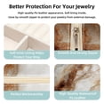 thumbnail image 3 of Marble Travel Portable Square Jewelry Box Earring Necklace Bracelet Holder Display Case Organizer Box, Decorative Jewelry Stand Storage Box, 3 of 6