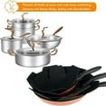 thumbnail image 3 of 12 Pcs Pot Pan Protectors, Larger and Thicker Felt Pot Pan Protectors, Non-Stick Cookware Dividers & Separators, Stacking Pads to Prevent Scratches on Pans & Cookware, 3 Different Sizes, 3 of 3