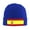 Blue, variant on Spanish Flag Beanie Hat Men Women Warm Printed Cap Knit Beanies Hats Outdoor Winter Gray