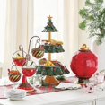 thumbnail image 6 of Gnmfd Christmas Candy Bowl with Lid and Spoon, Festive Holiday Snack Tray for Table Decor, Candy Jar Resin Storage for Party, Seasonal Christmas Decoration and Gift, 6 of 8