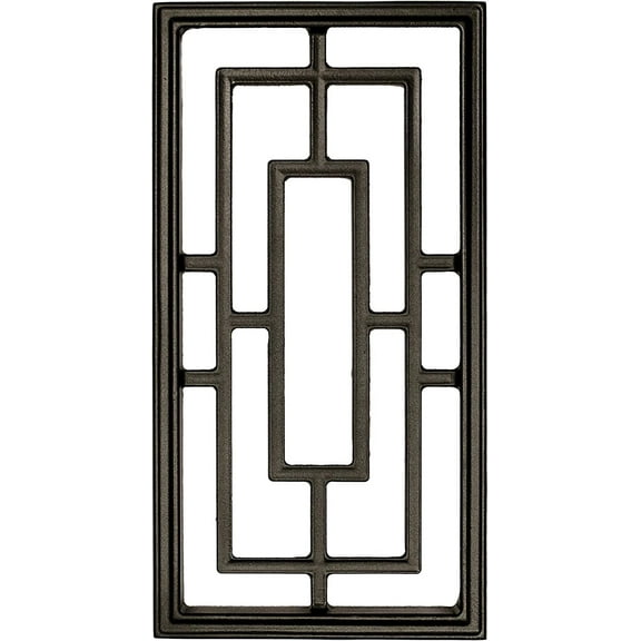 Nuvo Iron Decorative Insert for Fencing, Gates, Home, Garden - Rectangle, 17"