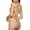 Halloween Elements, variant on Halloween Pumpkin Womens One Piece Swimsuits Modest Tummy Control Bathing Suits Lace Up Slimming Swim Suit-Small