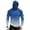 Blue, variant on Performance Fishing Compression Hoodie for Men Sunscreen Integrated Face Mask Long Sleeve Breathable Gradient Color Rash Guard for Swimming Sailing Boating