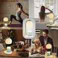 thumbnail image 4 of NATYSWAN White Glass Electric Candle Warmer with Timer, Dimmer, Adjustable Height, 2 Halogen Bulbs, 4 of 9