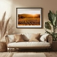 thumbnail image 3 of Napa Valley Sunset II - California Photography Vineyard Sunset Landscape Autumn Nature Scenic Rural Black Framed Wall Art Print 12 x 18 inches, 3 of 4