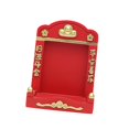 thumbnail image 2 of simhoa Mini Niche Bouddhiste Mini Sanctuaire Feng Shui Décor Support d'Affichage, Décoration de Bureau Rouge, 2 of 8