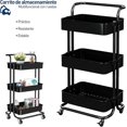 thumbnail image 2 of Carrito Organizador Bluelander de Metal Negro, 2 of 5
