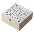 thumbnail image 2 of Organizador de Bolsas de Té Caja de Almacenaje de Madera Compartimientos Separados Práctico con Tapa Artística Adecuado para Cocina Regalo Decoración, 2 of 9