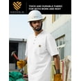 thumbnail image 6 of Men's Loose Fit Heavyweight Short-Sleeve Pocket Work Henley T-Shirt (Regular&Tall), 6 of 8