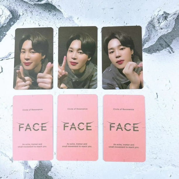 Kpop BTS Jimin Álbum Face Lucky Draw Photocards Soundwave Photo