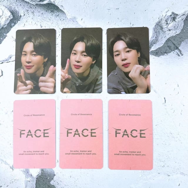 Kpop BTS Bangtan Boys Álbum Jimin Face Photocards Fans Coleccionar Regalos Tarjeta Fotográfica Gao Jiahui unisex
