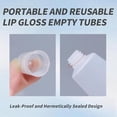 thumbnail image 6 of 6PCS Empty Lip Gloss Tubes - 8ml Clear Lip Balm Tubes with 5ml Syringes - Refillable Squeeze Lip Balm Containers - Mini Cosmetic Soft for DIY Lip Gloss and Travel Toiletries, 6 of 9
