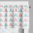 thumbnail image 3 of Ambesonne Geometric Window Valance, Pastel Triangles and Dots, 54" X 18", Seafoam Rose, 3 of 5