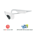 thumbnail image 2 of AfterShokz OpenMove Wireless Bone Conduction Headphones Bluetooth 5.0 Open Ear for Sports (Alpine White), 2 of 8