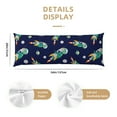 thumbnail image 3 of Disketp Astronaut Dinosaur and Space Print Body Pillow Cover - Super Soft 20x54 Body Pillow Case,Long Side Hidden Zipper, 3 of 8