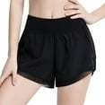 thumbnail image 1 of POINTERTECK Women Elastic High Waist Solid Color Quick-Dry Running Sport Workout Summer Shorts, 1 of 11