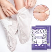 Mooyam 5 Pack Lavender Foot Peel Mask Baby Foot Exfoliant Feet Peel Mask