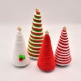 thumbnail image 6 of ZMKIAG Plush Christmas Tree Decor with Wooden Star Top, Worsted Xmas Tree in Sturdy Base for a Festive Winter Holiday Tabletop Centerpiece and Cozy Home Scene Decoration, 6 of 9