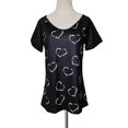 thumbnail image 4 of XL Camiseta con estampado de corazón de amor para mujer Camisetas gráficas de manga corta Camisas, 4 of 5