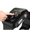 thumbnail image 5 of For Apple Watch Series 3 / 4 / 5 / 6 / SE Case, Njjex [1-Pack] Ultra Slim Thin Bumper Full Coverage Matte Hard Cover for iWatch Series SE 6 5 4 3 2 38 40 42 44mm -Black, 5 of 6