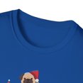 thumbnail image 3 of Pug Christmas Tree, Gildan Unisex Softstyle T-Shirt, Christmas Tee, S-3XL, 3 of 4
