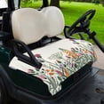 thumbnail image 2 of Golf Cart Seat Covers for 2 Seater,Botanical Flowers Microfiber Cart Seat Towel Blanket,Country Watercolor Floral Plants Absorbent Breathable Non Slip Bench Seats Protector for Golf Course 51"x31", 2 of 9