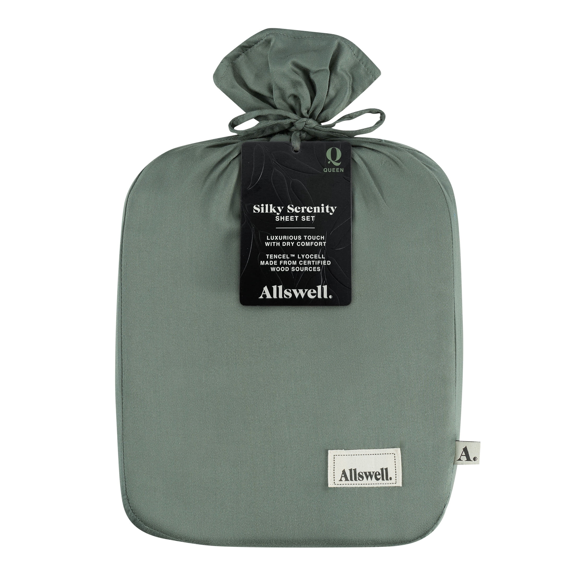 Allswell 4-Piece Soft & Silky Serenity 100% TENCEL™ Bed Sheets Set, Flagstone, Queen