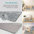 thumbnail image 4 of PROCIPE 47" Dog Bed Washable Kennel Pad Anti Slip Pet Crate Mat Light Grey, 4 of 9