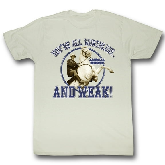 Animal House Movies Worthless And Weak Adult Short Sleeve T Shirt