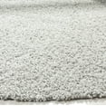 thumbnail image 5 of SAFAVIEH Lavena Solid Plush Shag Area Rug, Silver, 6'7" x 6'7" Round, 5 of 8
