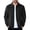 Black #21, variant on Faux Suede Zip Bomber Jacket Men Turn‑Down Collar Side Pockets Classic Casual Coat for Fall Winter Business Casual Daily Wear