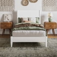 thumbnail image 4 of AFI Pasadena Twin-XL Solid Wood Low Profile Platform Bed, White, 4 of 13
