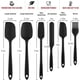 thumbnail image 2 of Juego de 6 espátulas de silicona, profesionales para utensilios de cocina antiadherentes, espátulas de goma resistentes al calor, especiales para cocinar, hornear, mezclar, sin BPA, aptas, 2 of 4