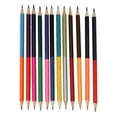 thumbnail image 2 of 12pcs Pencils Set, Double Ended Pencils, Premium Graphite Core, Vibrant Colors, for Drawing, Note Taking, Correcting Assignments, 2 of 7