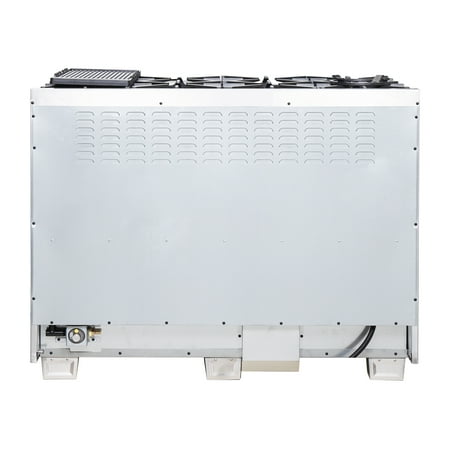Forno Appliances - Capriasca 6.58 Cu. Ft. Freestanding Double Oven Dual Fuel Range with Left Oven Swing Door