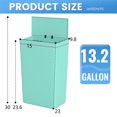 thumbnail image 7 of FDW 13 Gallon Polypropylene Automatic Trash Can, Touch Free with Lid for Home/Office(Blue), 7 of 7