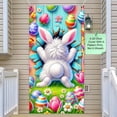 thumbnail image 5 of Easter Door Cover Banner, 180x90cm Bunny & Egg Design Door Curtain, Spring Holiday Porch & Home Decor, 5 of 9